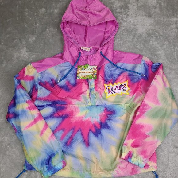 Nickelodeon Rugrats 1/2 Zip Pullover Windbreaker Size Medium NWT‎ - Picture 1 of 16